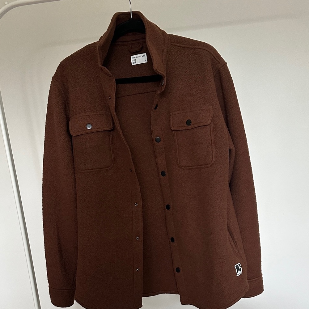 Uniqlo Men's Rust Brown Shirt Jacket
